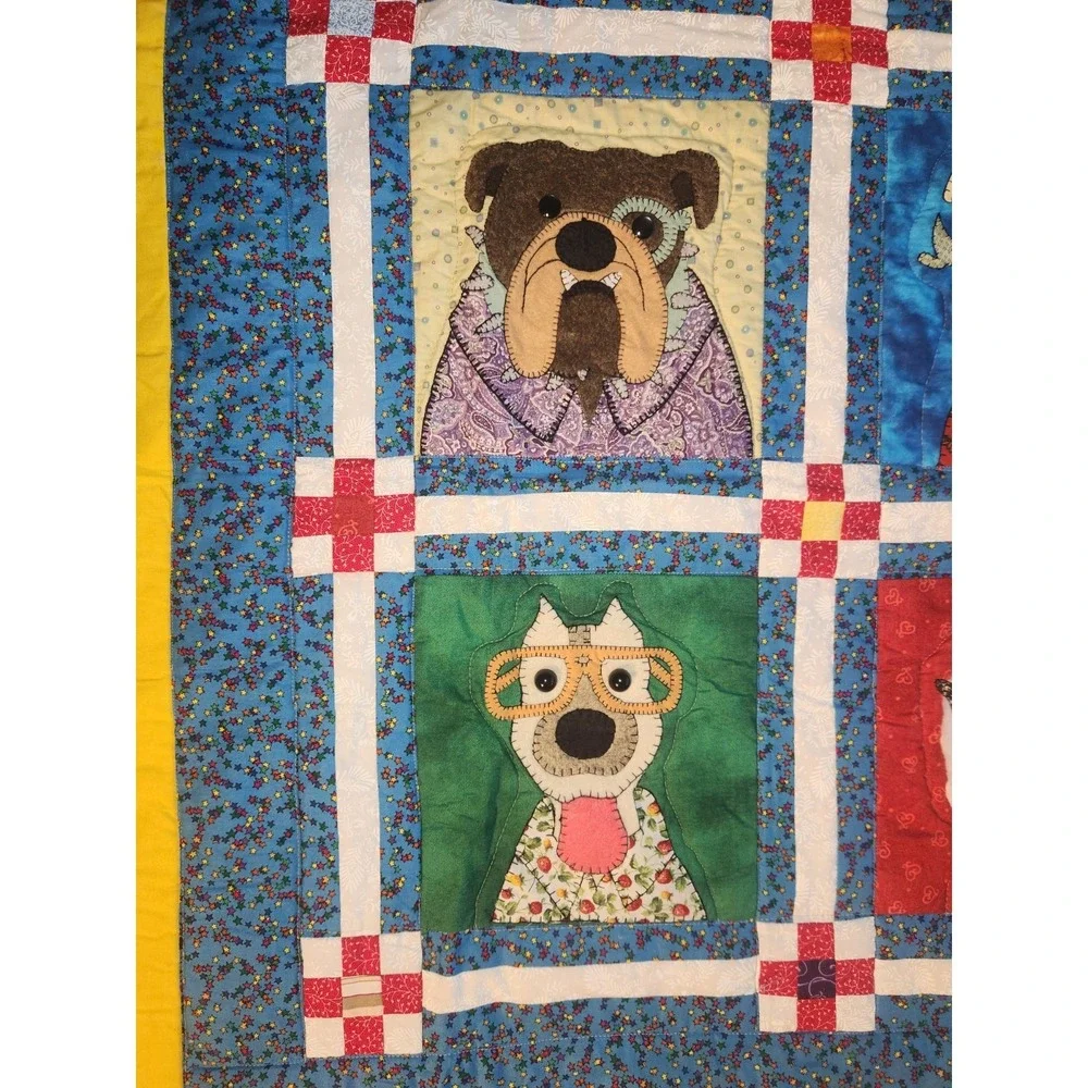 Amy Bradley Dazzling Dogs Pattern Handmade Quilt Appliqué Design~69